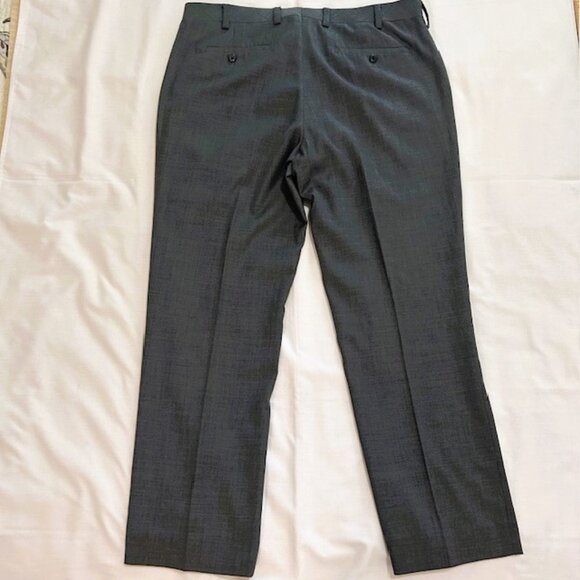 Louis Raphael Luxe Mens Dress Pants 35 30 Gray Slim Fit Woolblend - Picture 2 of 10